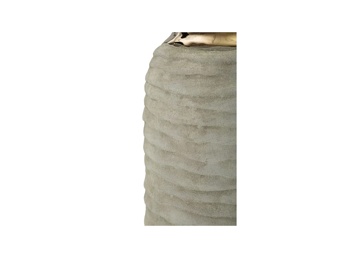 Vase Design en Céramique "Lima" 30cm Gris