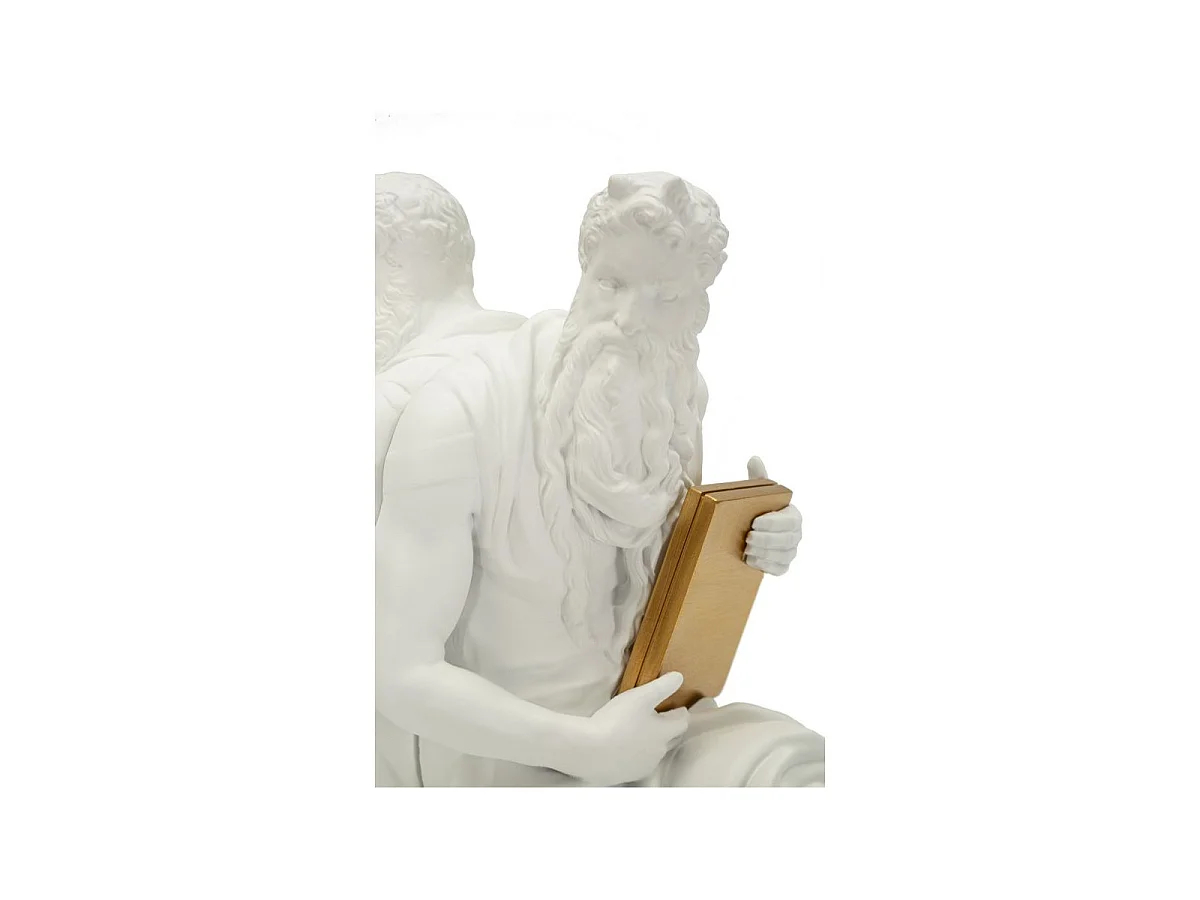 Lot de 2 Serre-Livres Déco "Poséidon" 25cm Blanc