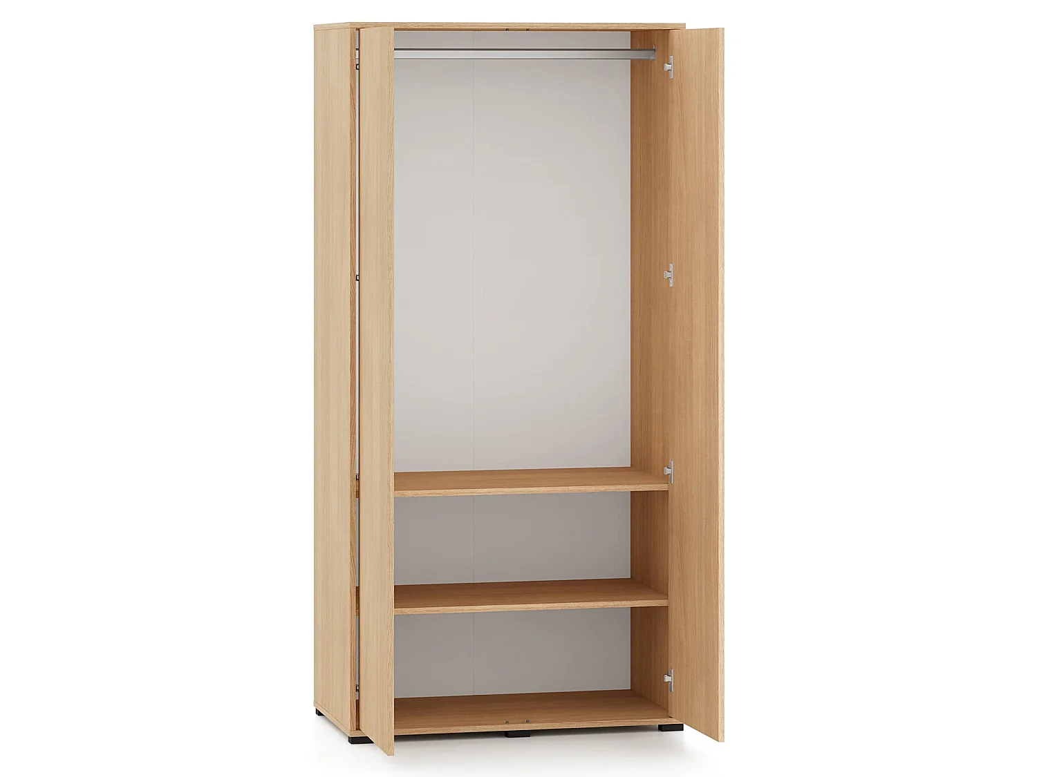 Kledingkast met 2 deuren – Mavelie eikenlook – 92 cm – HEGGERS