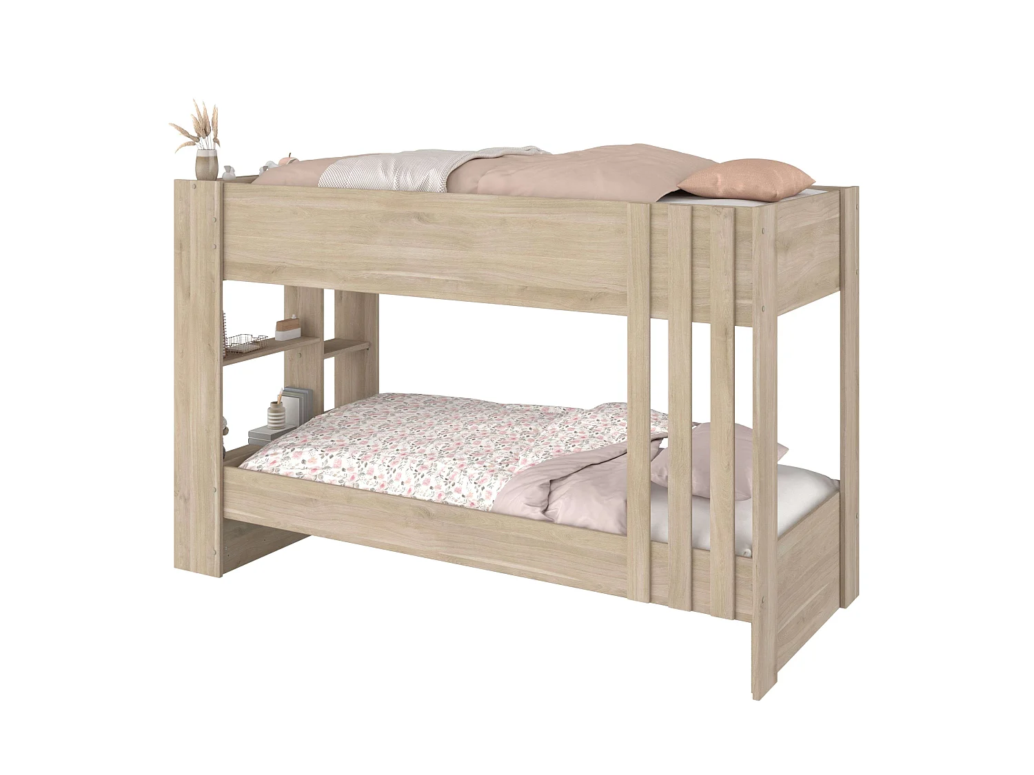 Litera Eik juvenil Roble Jackson reversible 4 estantes 90x200 cm