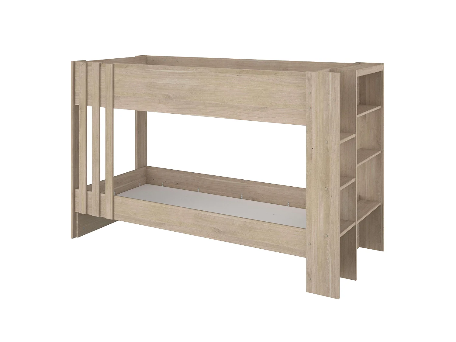Litera Eik juvenil Roble Jackson reversible 4 estantes 90x200 cm