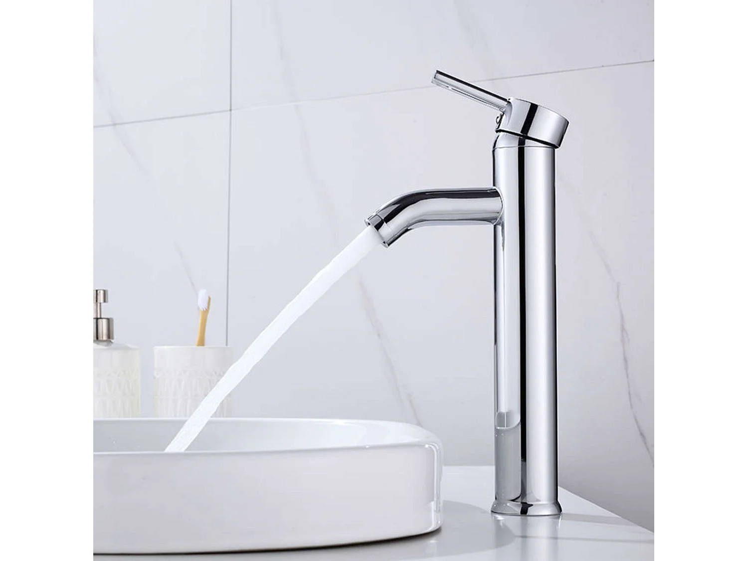 Grifo lavabo alto Lofe Cromado monomando 14,7x30,1 cm
