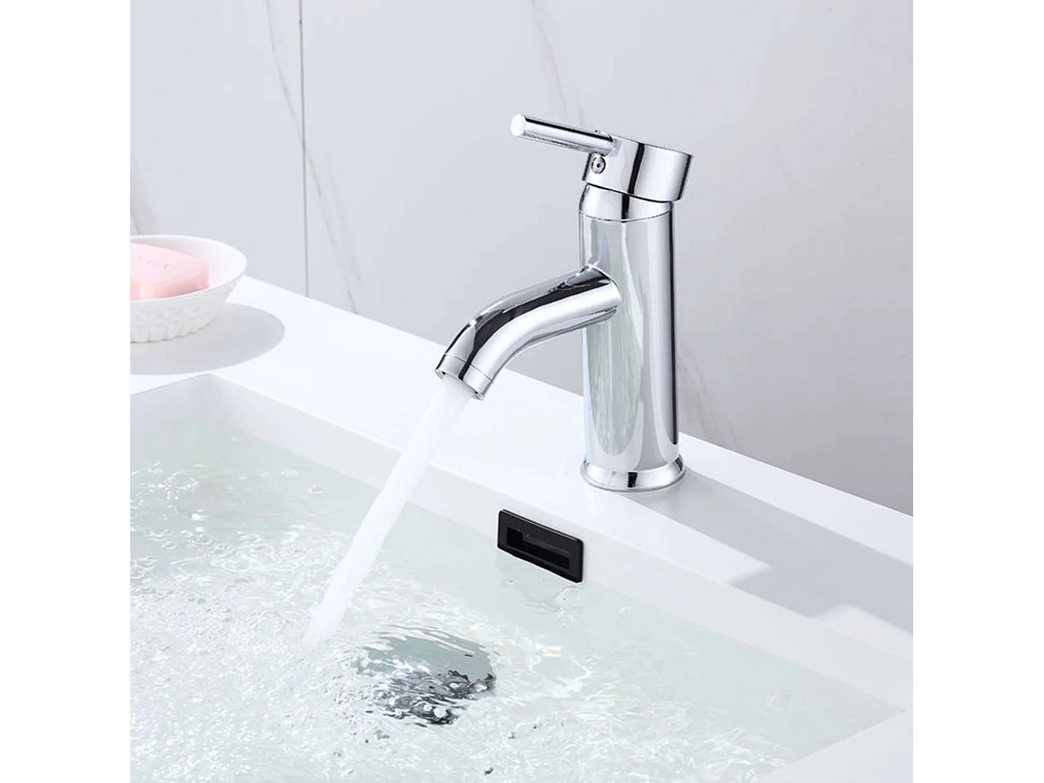 Grifo lavabo monomando Lofe Cromado cartucho cerámico 17,1 cm