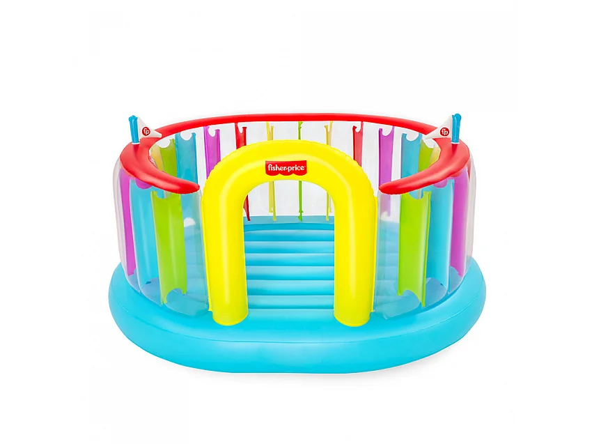 Fisher-Price Bestway Bouncetopia Castello Trampolino Gonfiabile per Bambini con Pompa Elettrica