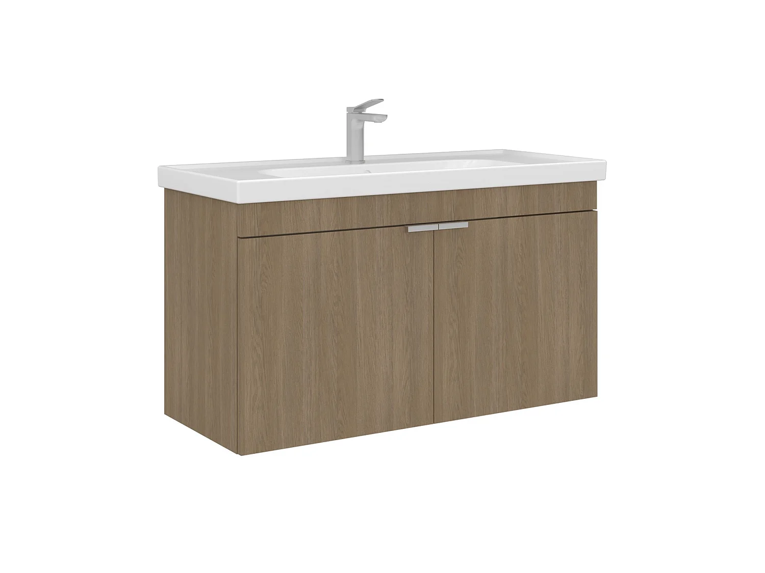 Wastafelmeubel "Desna 100" - 100 x 45 x 58 cm - Sonomo Oak