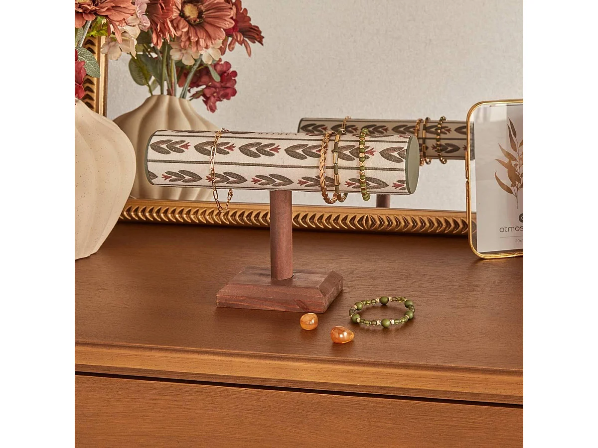 Porte-Bracelets en Bois "Mona" 24cm Multicolore