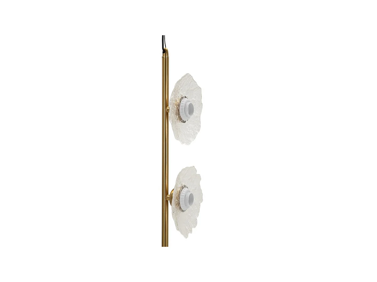 Suspension Verticale Design "Emily" 110cm Or & Transparent