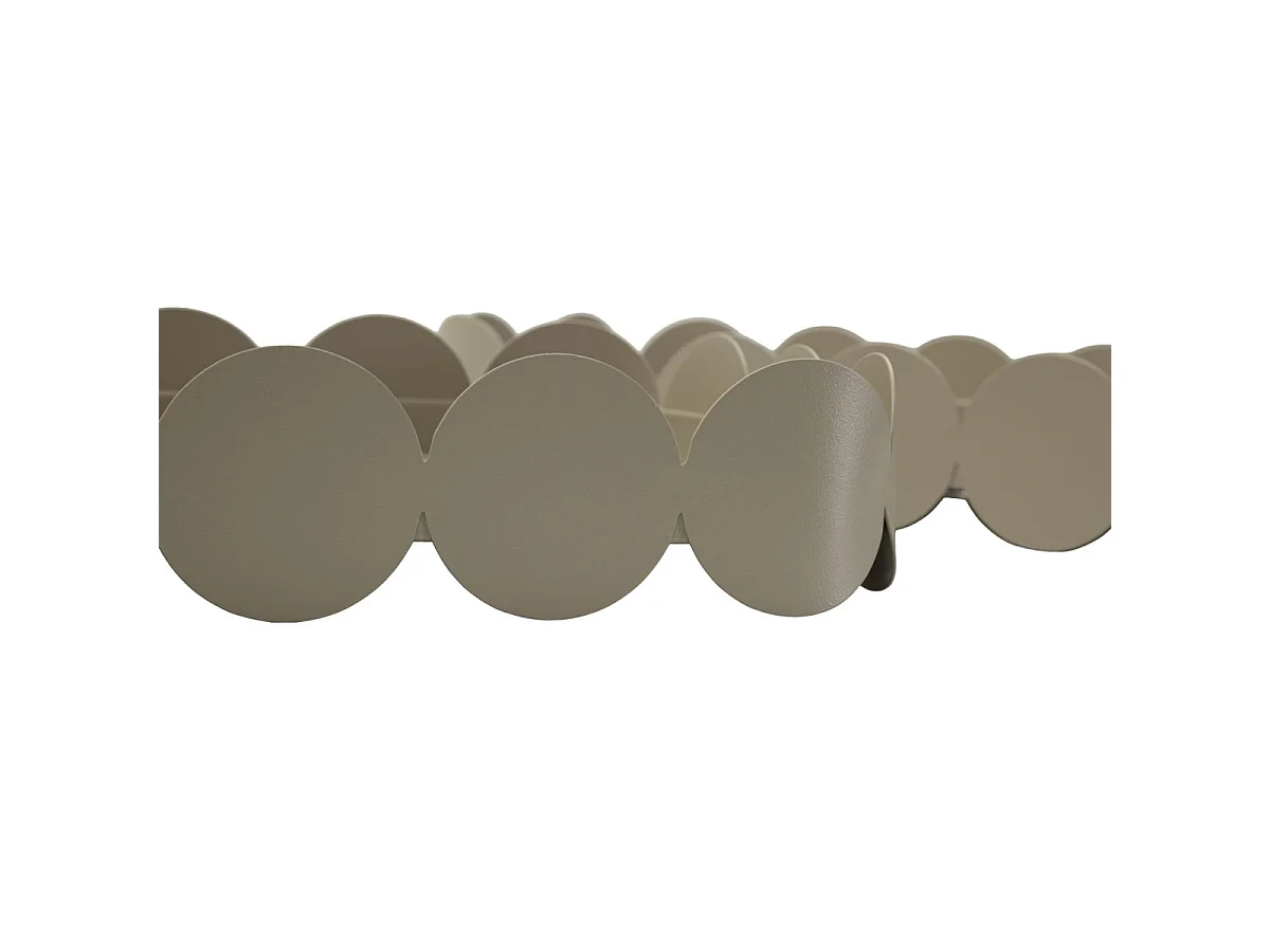 Lot de 2 Vide-Poches en Métal "Saturn" 40cm Taupe