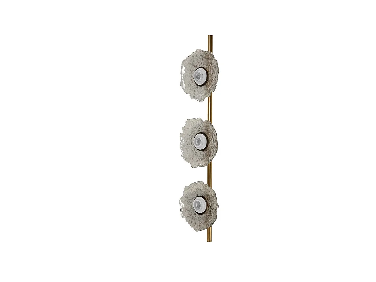 Suspension Verticale Design "Emily" 110cm Or & Gris