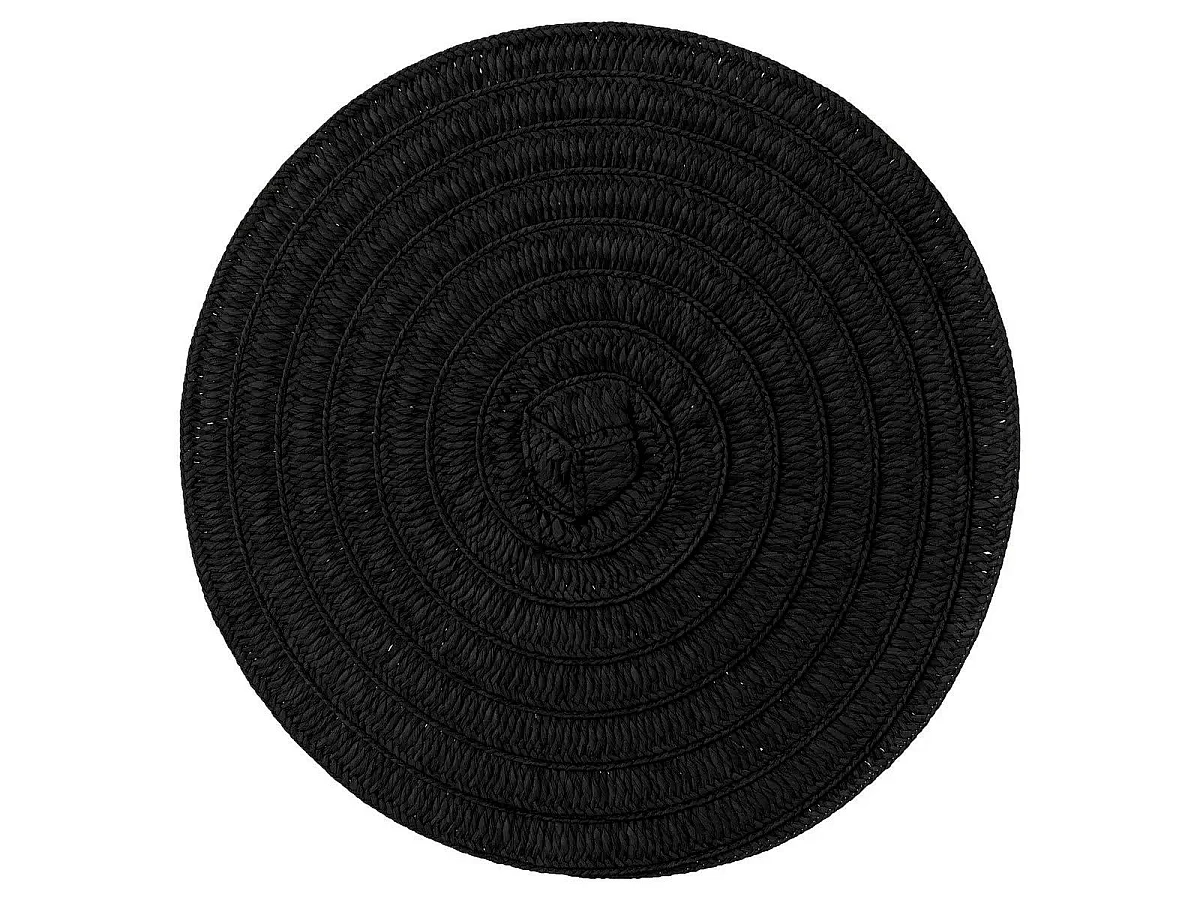 Set de Table Déco "Olivia" 38cm Noir