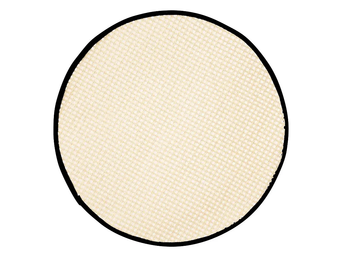 Set de Table Rond en Jute "Rivi" 38cm Noir