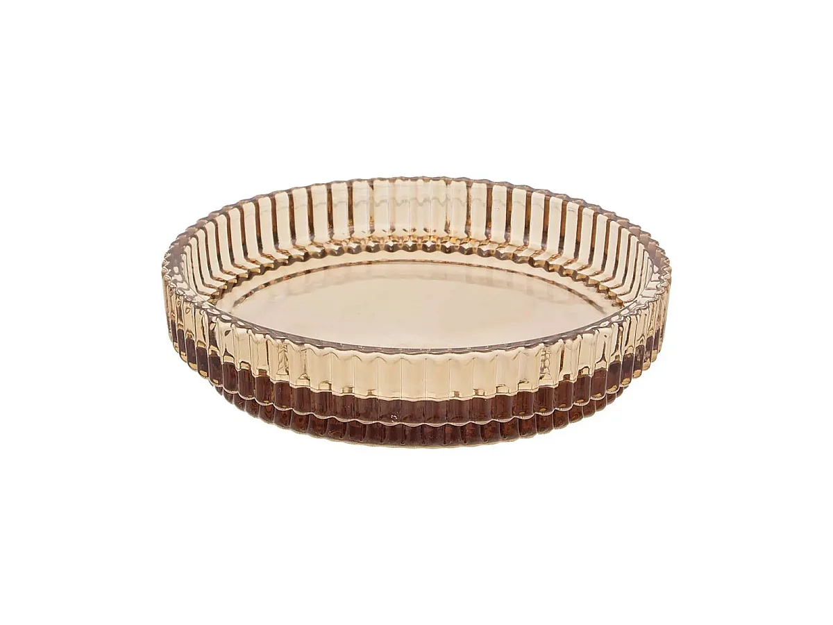 Porte-Savon en Verre "Solis" 11cm Ambre
