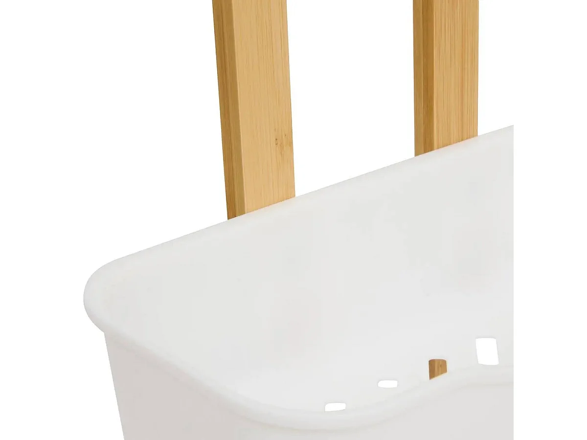 Serviteur de Douche 2 Niveaux "Natureo" 51cm Blanc