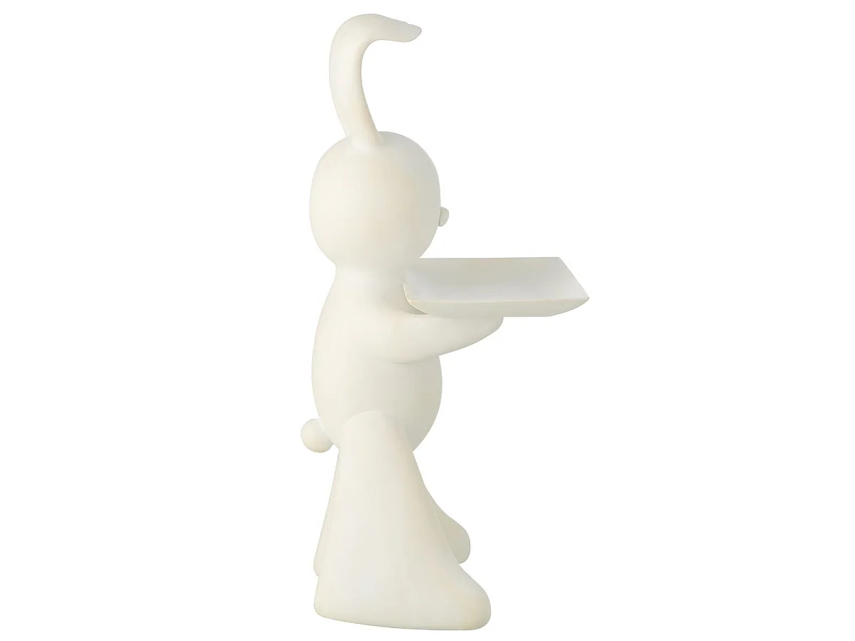 Vide-Poche Statue en Résine "Lapin" 75cm Blanc