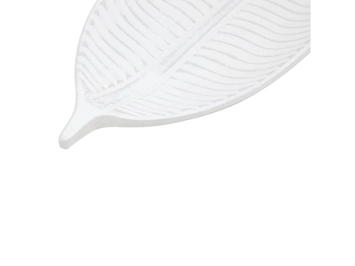 Vide-Poche Feuille "Maïa" 39cm Blanc