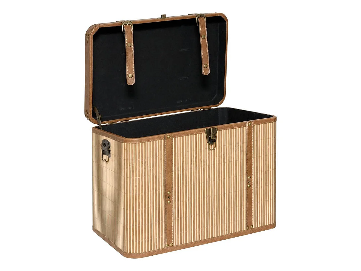 Lot de 3 Malles de Rangement "Sylia" 56cm Naturel