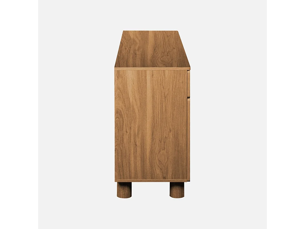 Buffet décor bois 3 tiroirs 3 portes bois de noisetier - Ayana