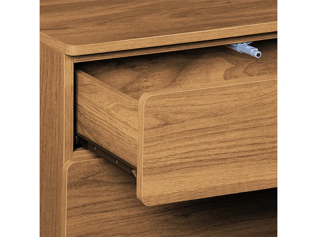 Buffet décor bois 3 tiroirs 3 portes bois de noisetier - Ayana