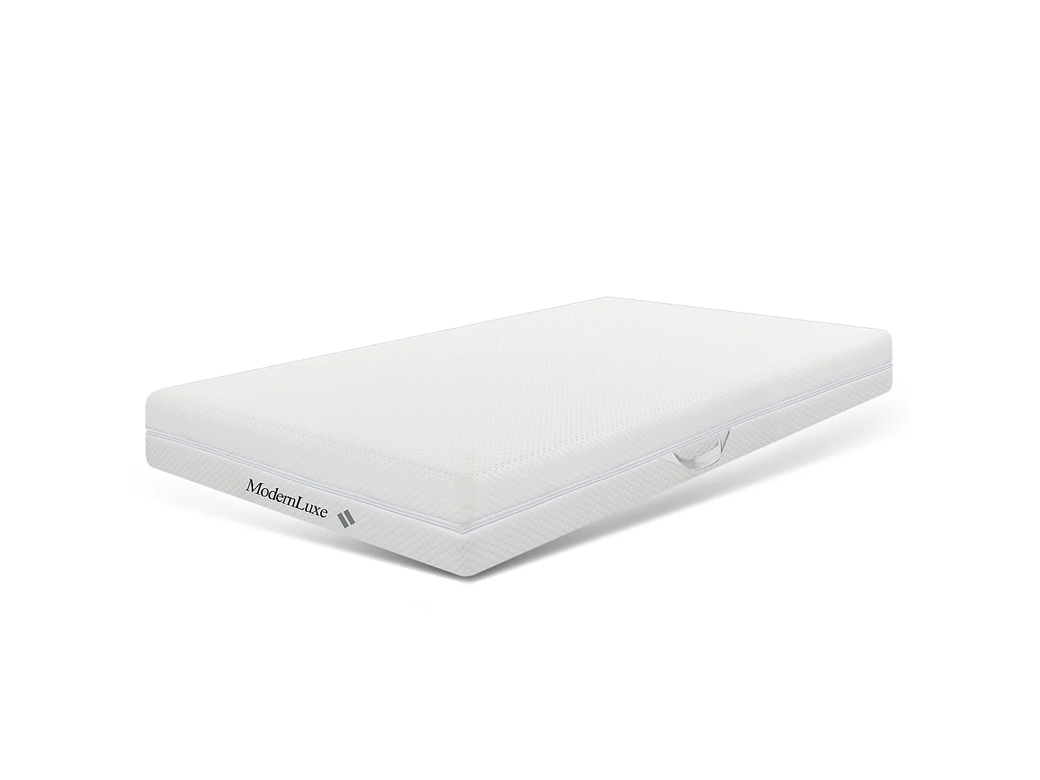 Cold foam mattress 90x200, 7 zones, 20 cm high, H3, with handles and washable zipped cover