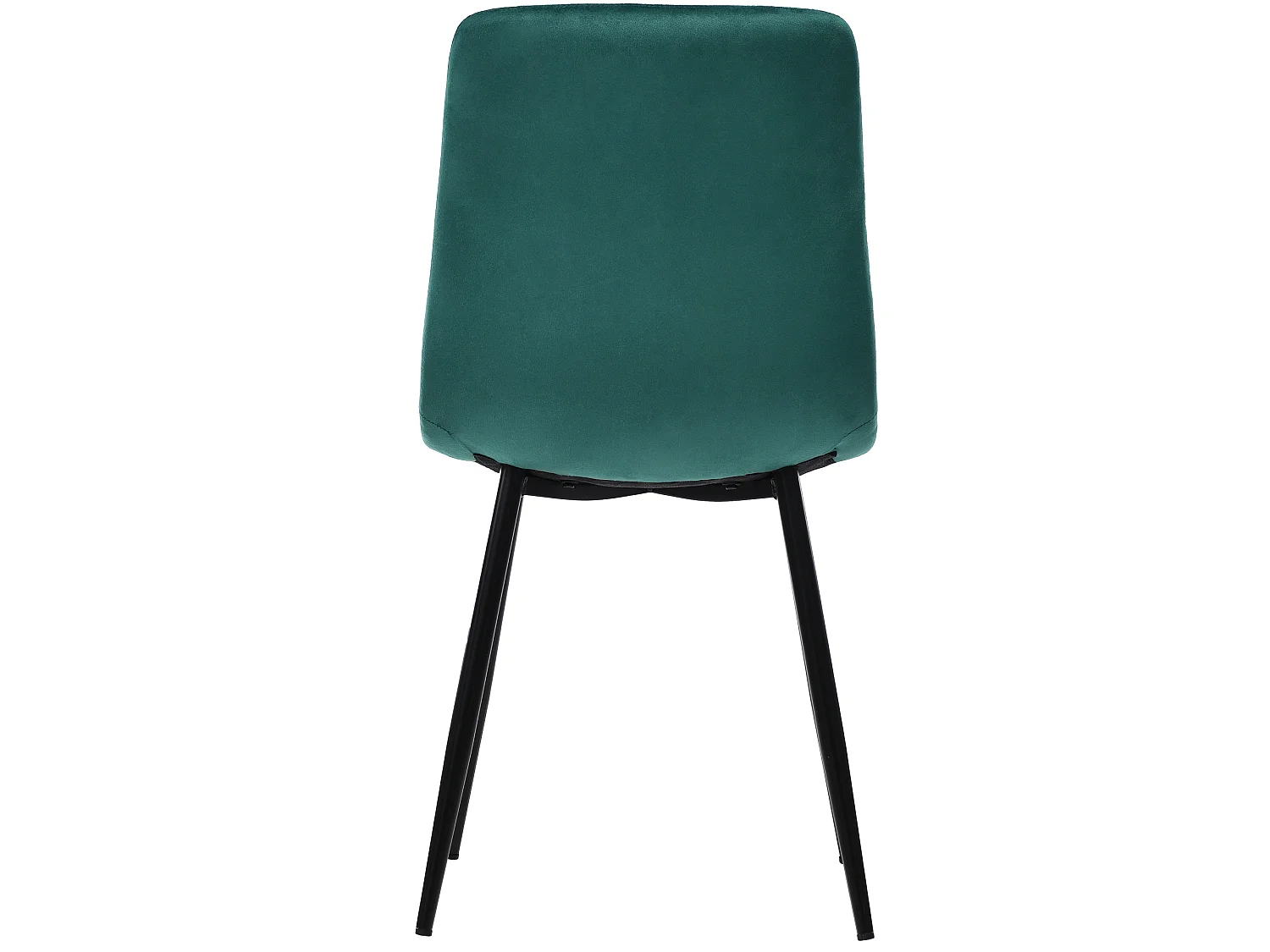 Chaises de salle à manger (lot de 4) - Chaises design rembourrées avec dossier, assise en velours et structure en métal