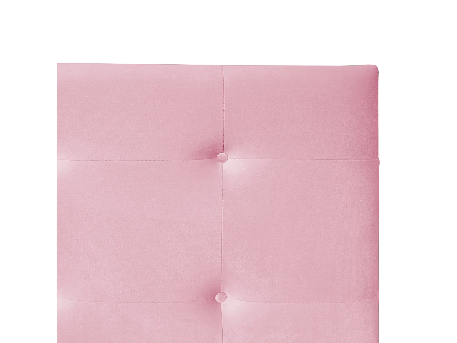 Lit rembourré 90x200, sommier lattes, dossier, 2 tiroirs, velours doux, rose, enfant/adolescent/appoint (sans mat)