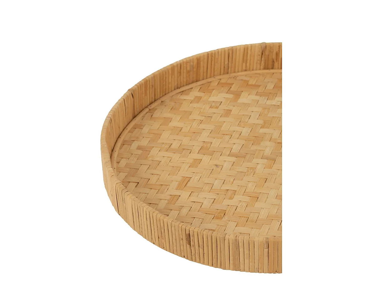 Lot de 2 Plateaux en Bambou "Refugio" 45cm Naturel