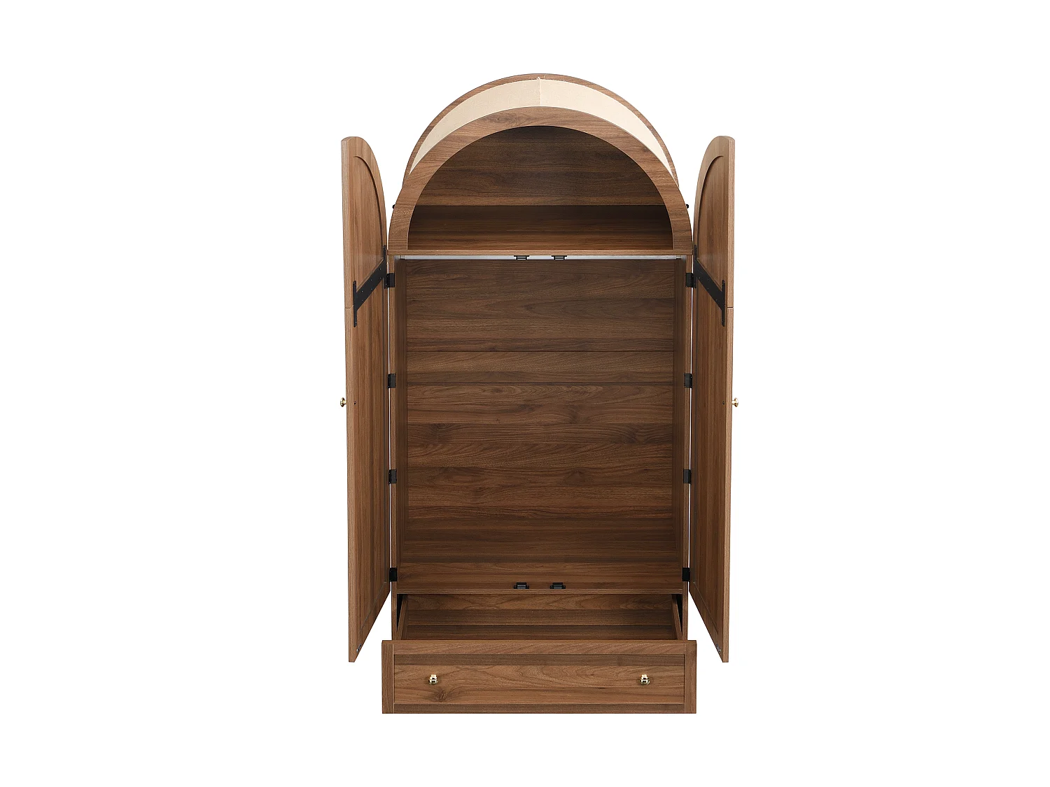 Armoire à tiroirs, portes bois lin, grand rangement, armoire chambre, rangement moderne.