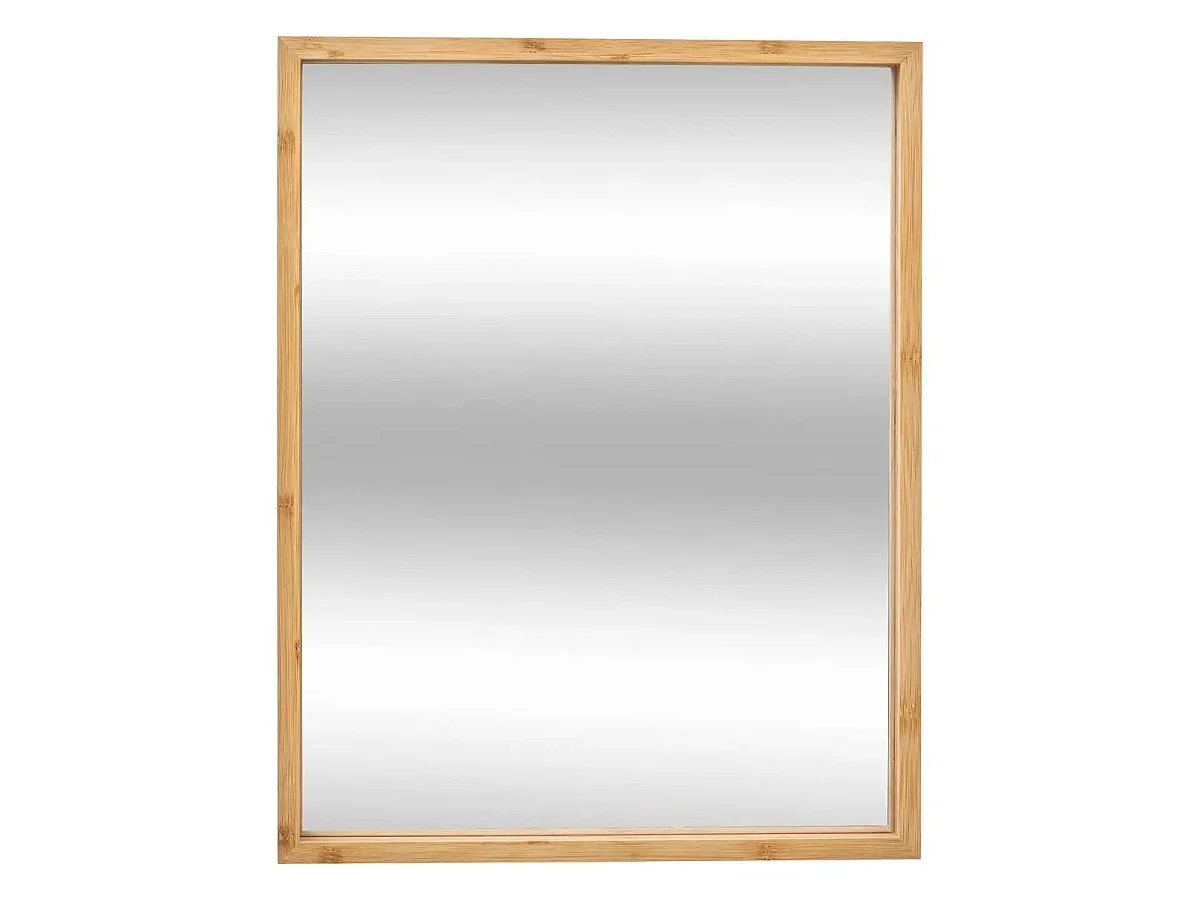 Miroir Mural "Bambou" 44cm Naturel