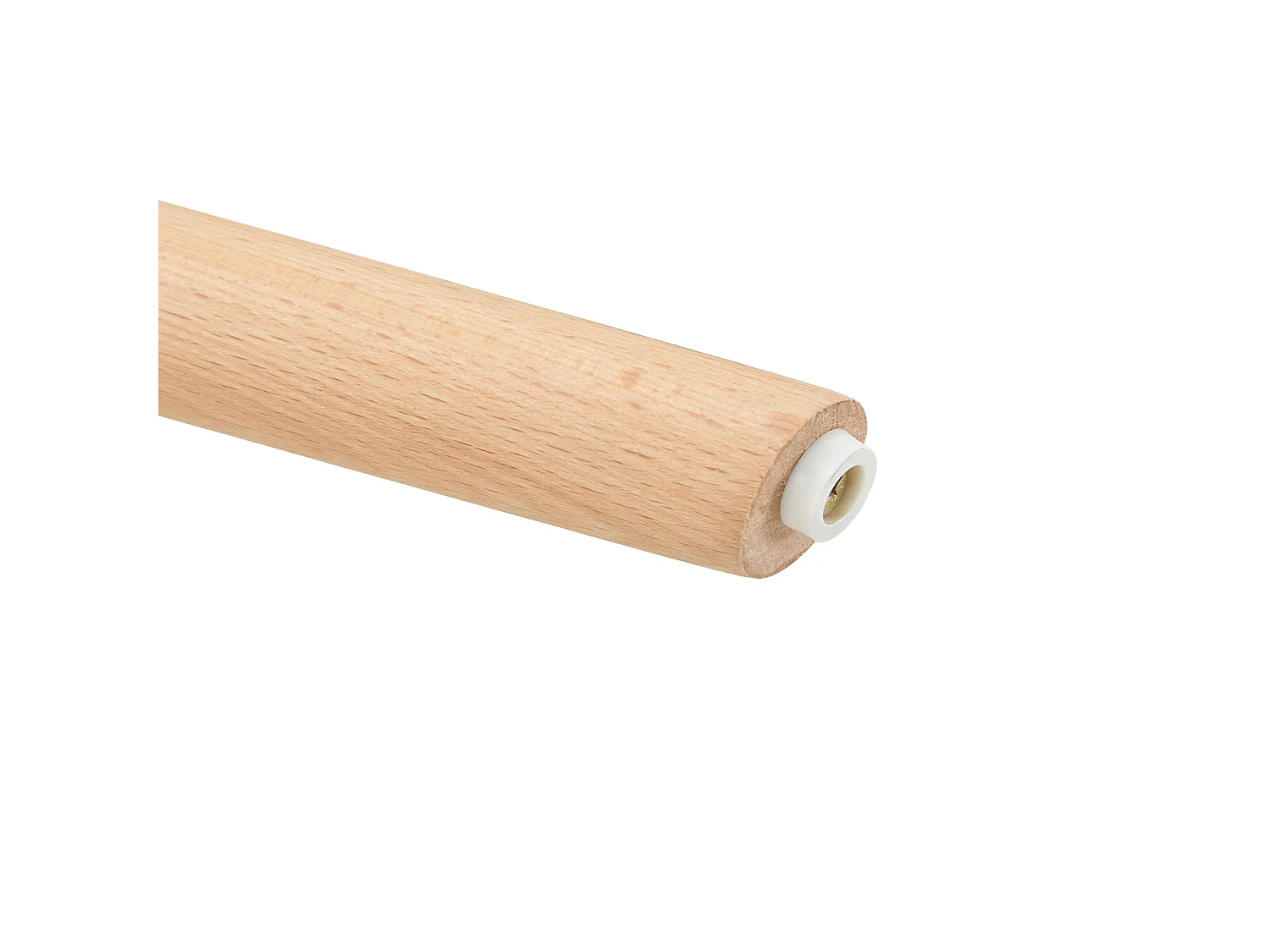 Table à manger ronde 80 cm avec rangement - Blanc et bois