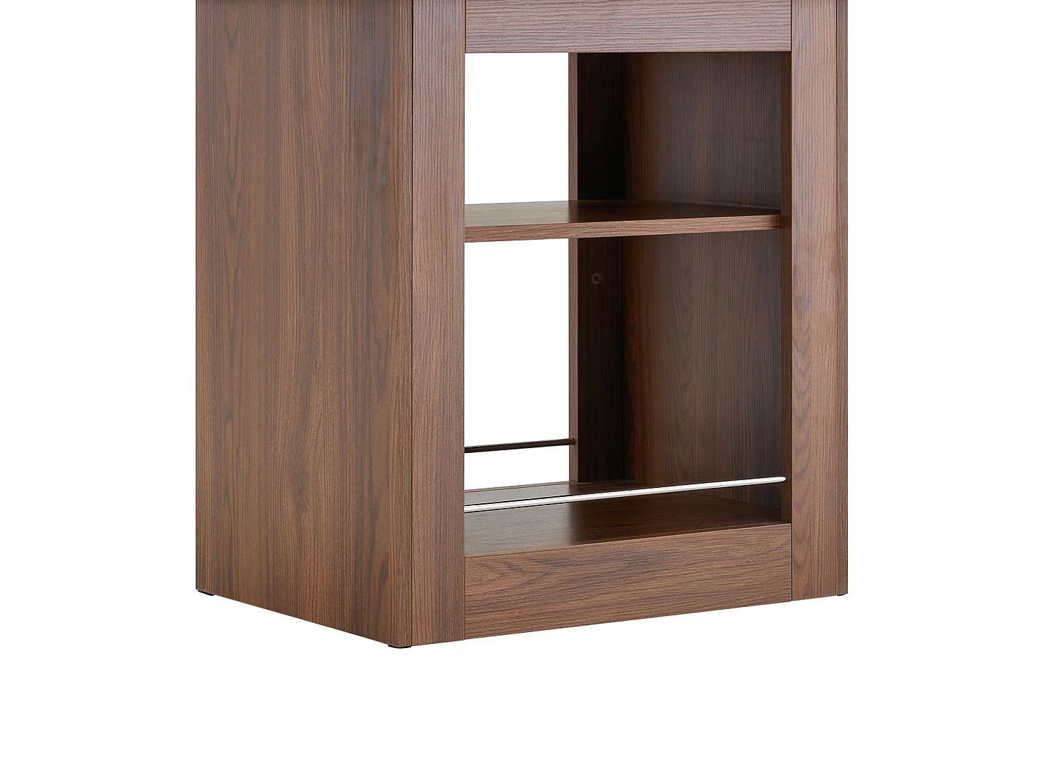 Uitschuifbare eettafel 130(160) x 80 cm met plank - Bruin