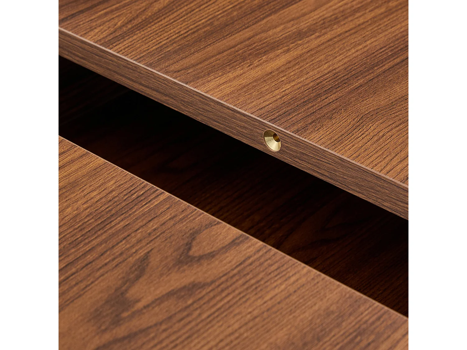 Uitschuifbare eettafel 130(160) x 80 cm met plank - Bruin