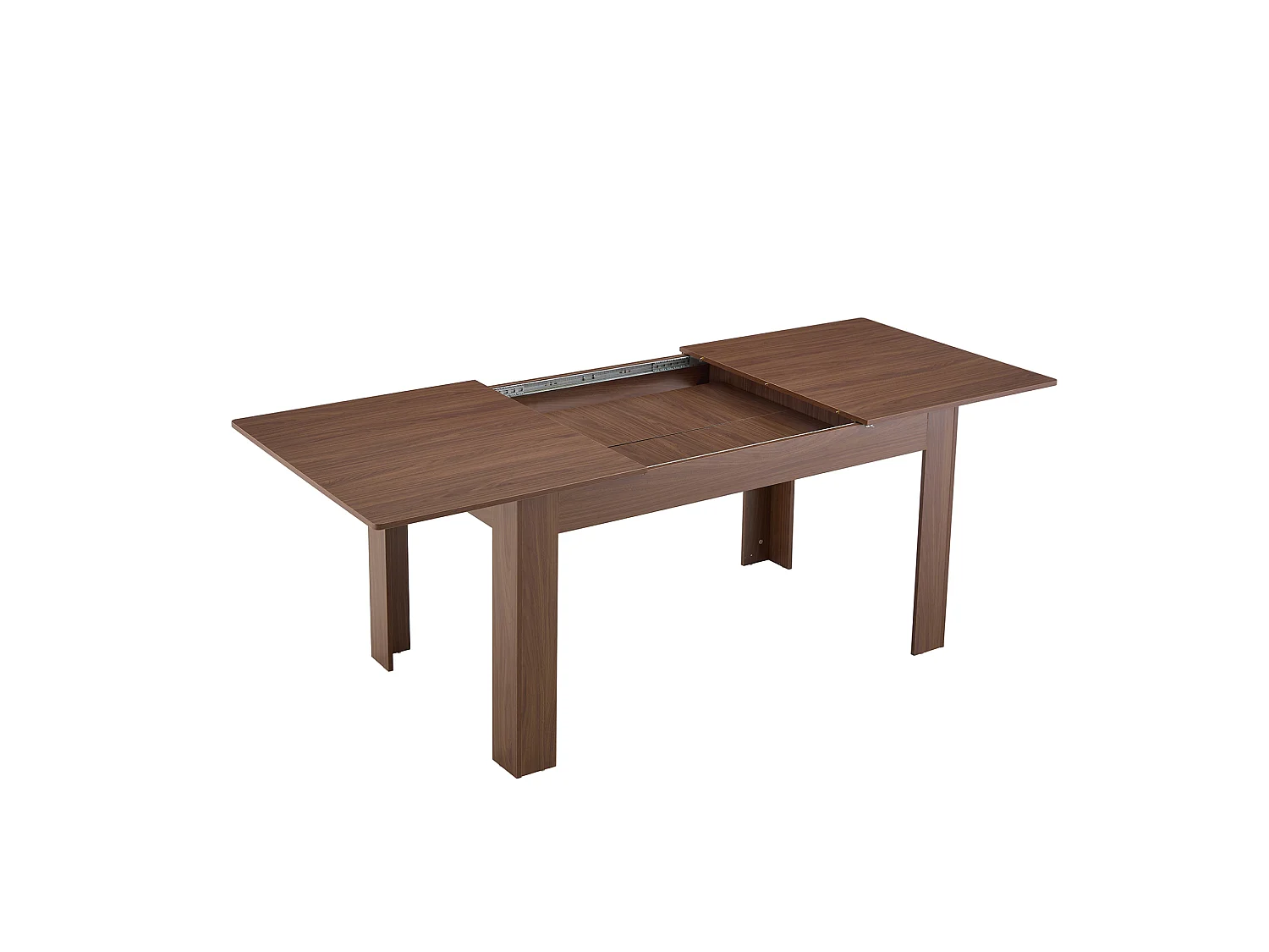 Table à manger extensible 149.8-220 x 89 cm pour 4-6 personnes - Marron