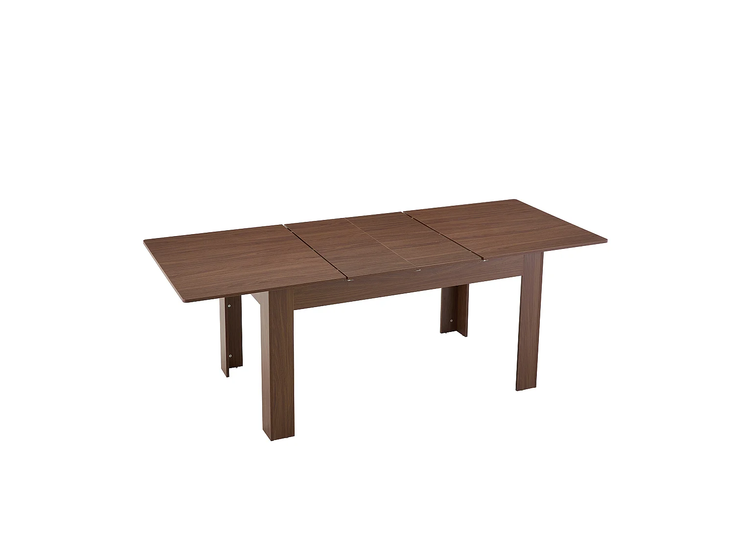 Table à manger extensible 149.8-220 x 89 cm pour 4-6 personnes - Marron