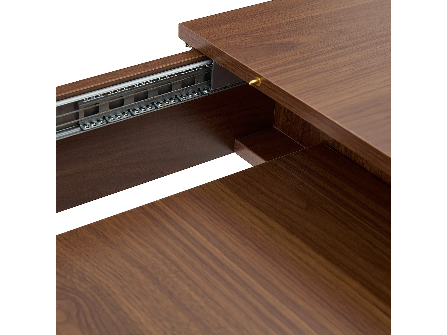 Table à manger extensible 149.8-220 x 89 cm pour 4-6 personnes - Marron