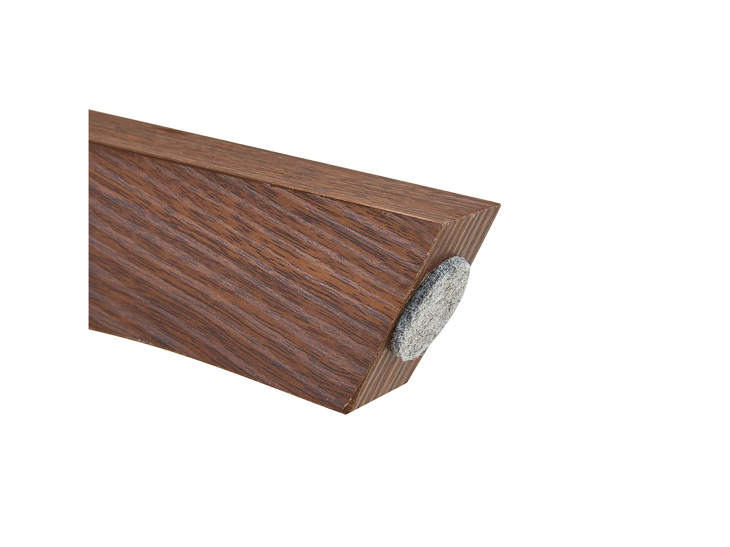 Ronde salontafel 80x80x42,2 cm in bruin - Glas en MDF