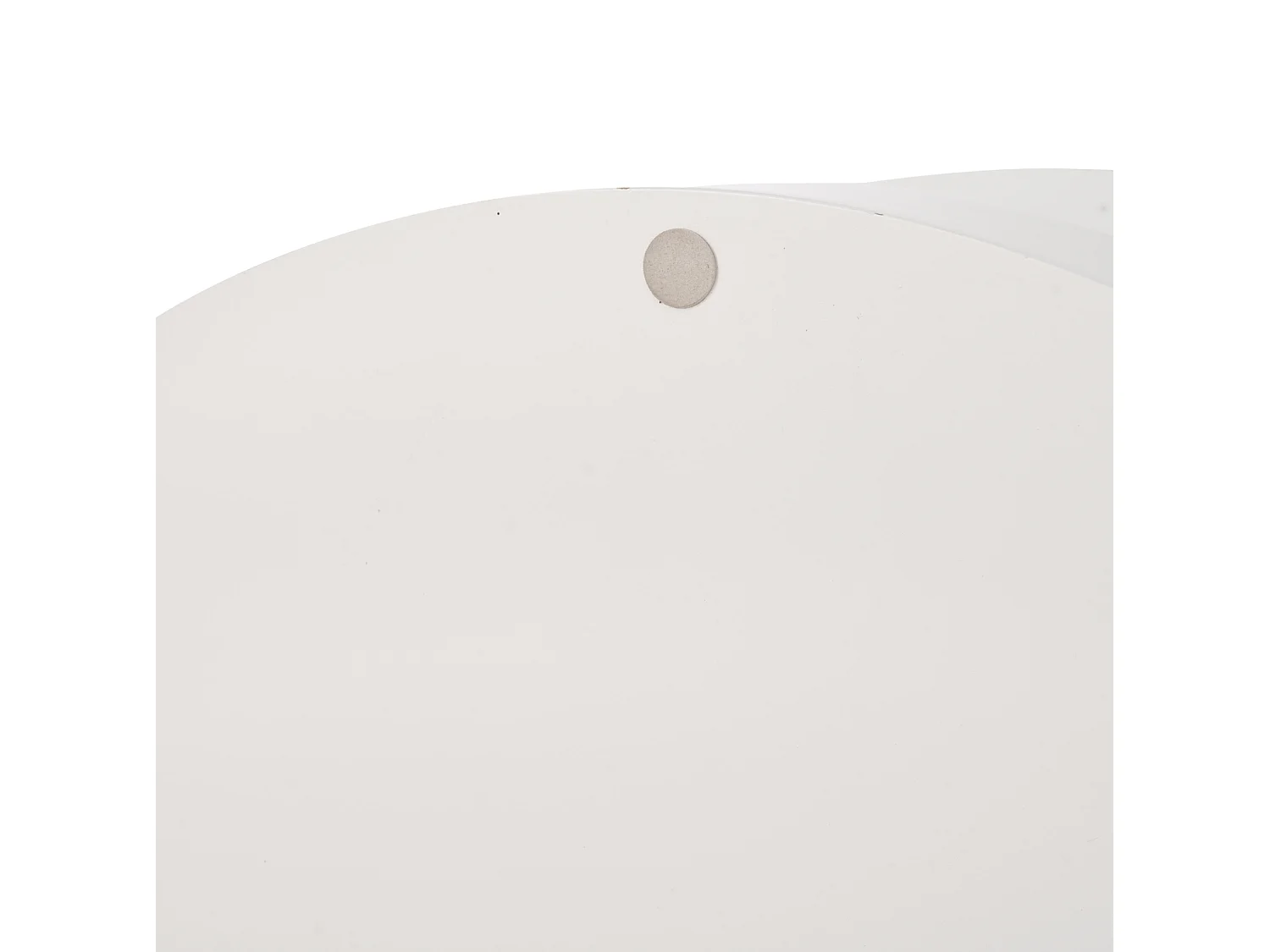 Tavolino da caffè rotondo girevole a 360° 70x70x35,5 cm bianco con LED