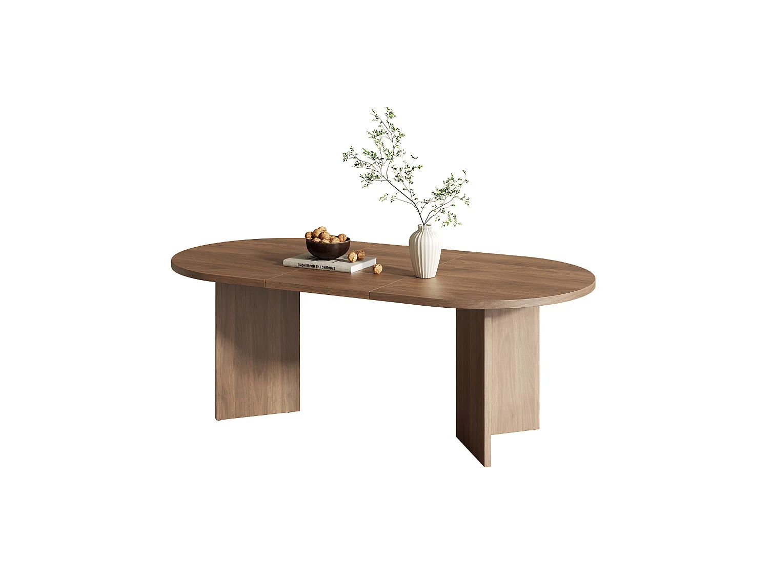 Eettafel 160 x 80 cm voor 6 tot 8 personen - Bruin