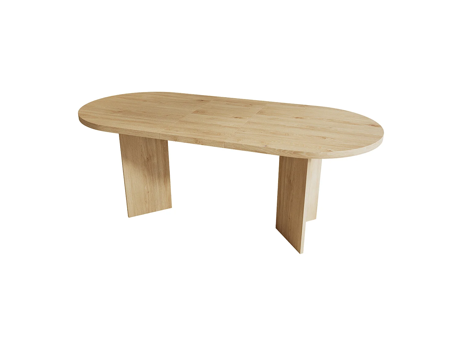 Eettafel 200 x 90 cm voor 6 tot 8 personen - Licht naturel