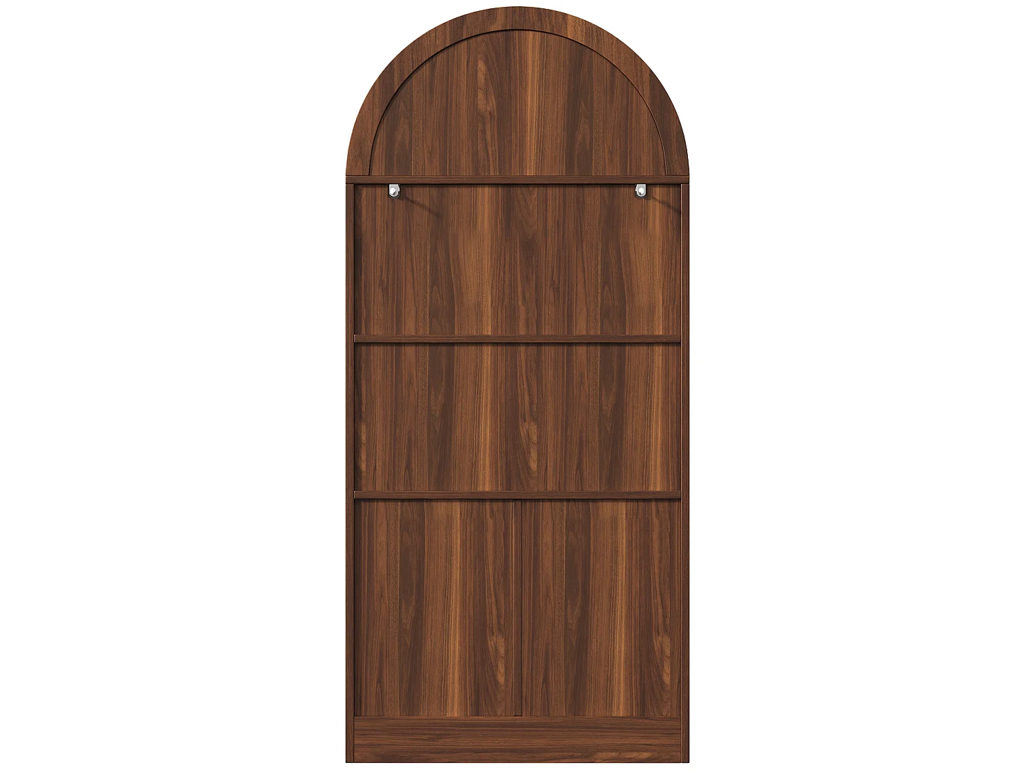 Set van 2 bruine dressoirs, 160x40x175 cm, met 2 lades en 2 glazen deuren