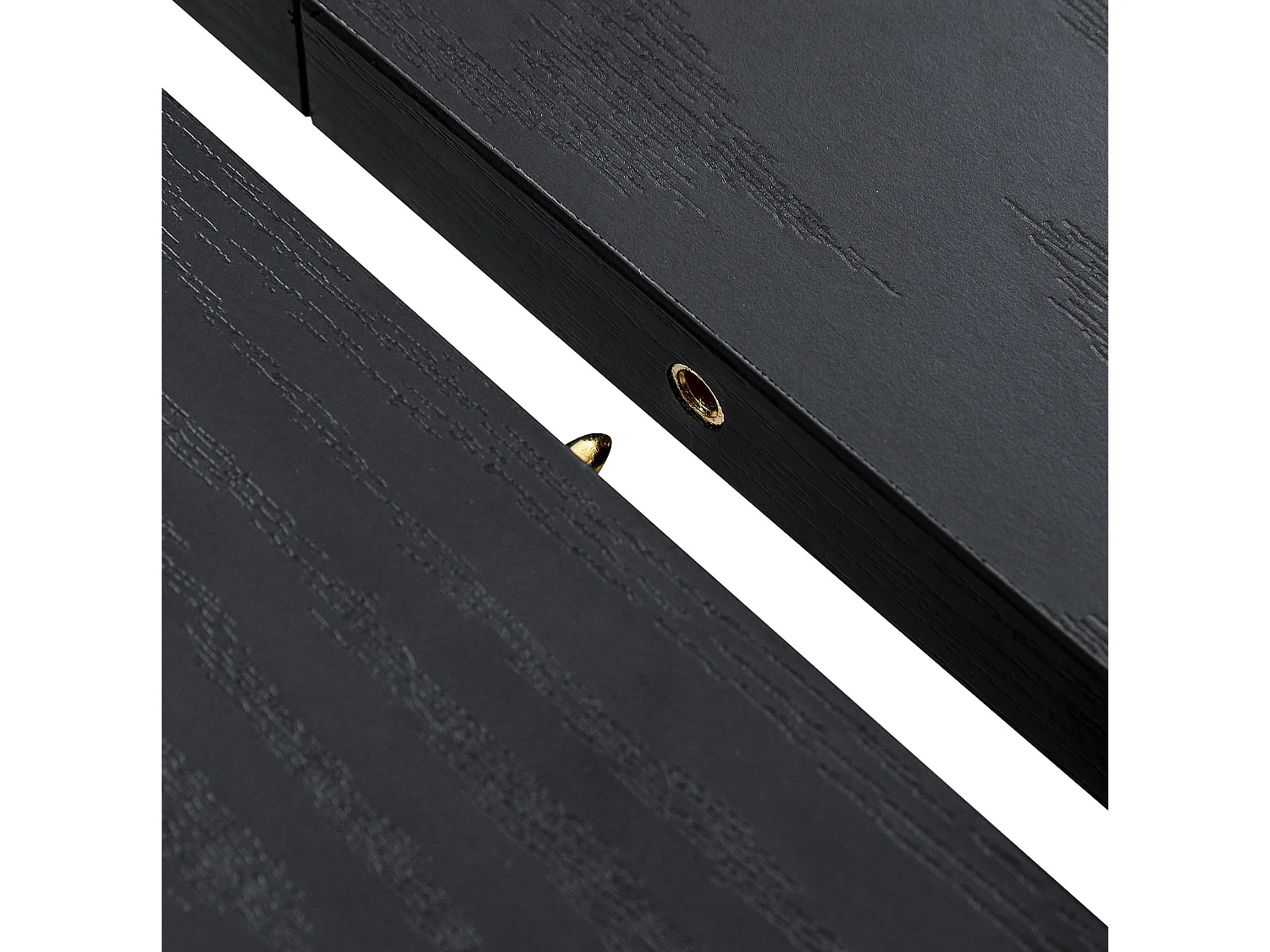 Uitschuifbare eettafel 135 x 85 (135) cm met metalen poten - Zwart