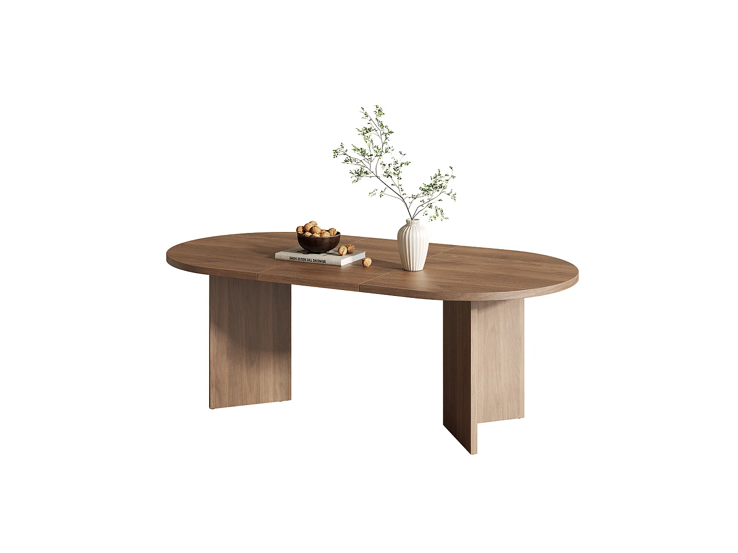 Eettafel 200 x 90 cm voor 6 tot 8 personen - Bruin