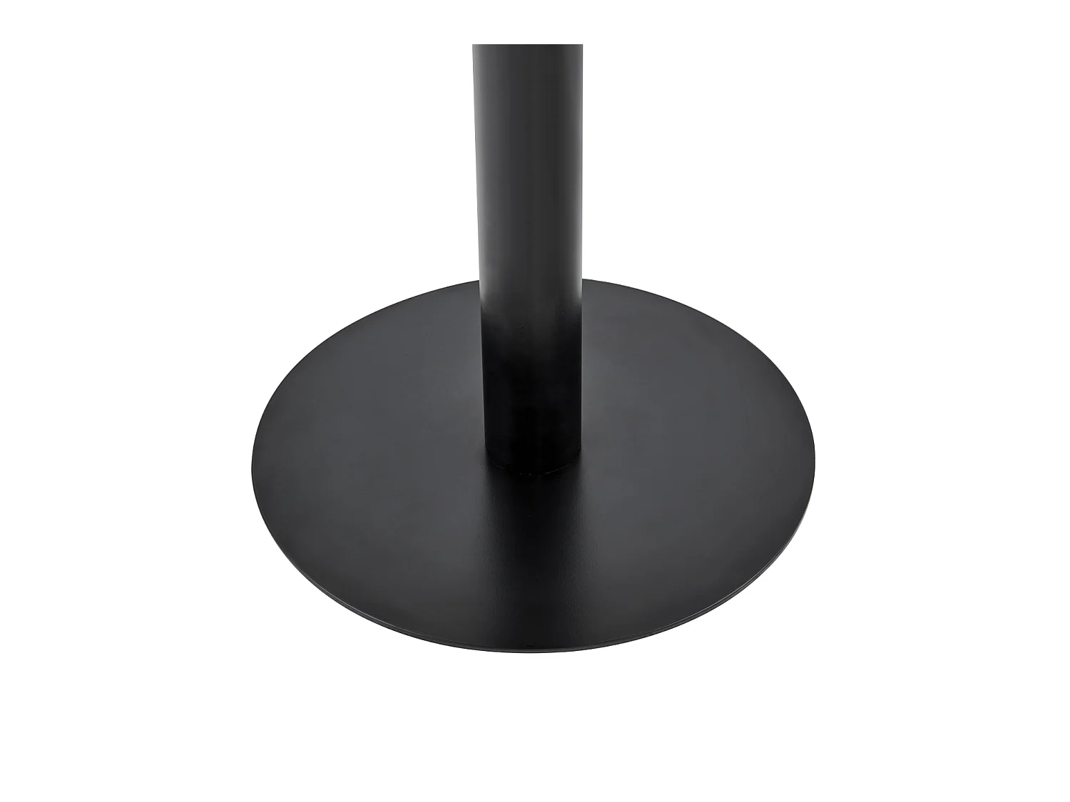 Table d’appoint ronde 60 cm effet marbre bleu - Pied en métal noir