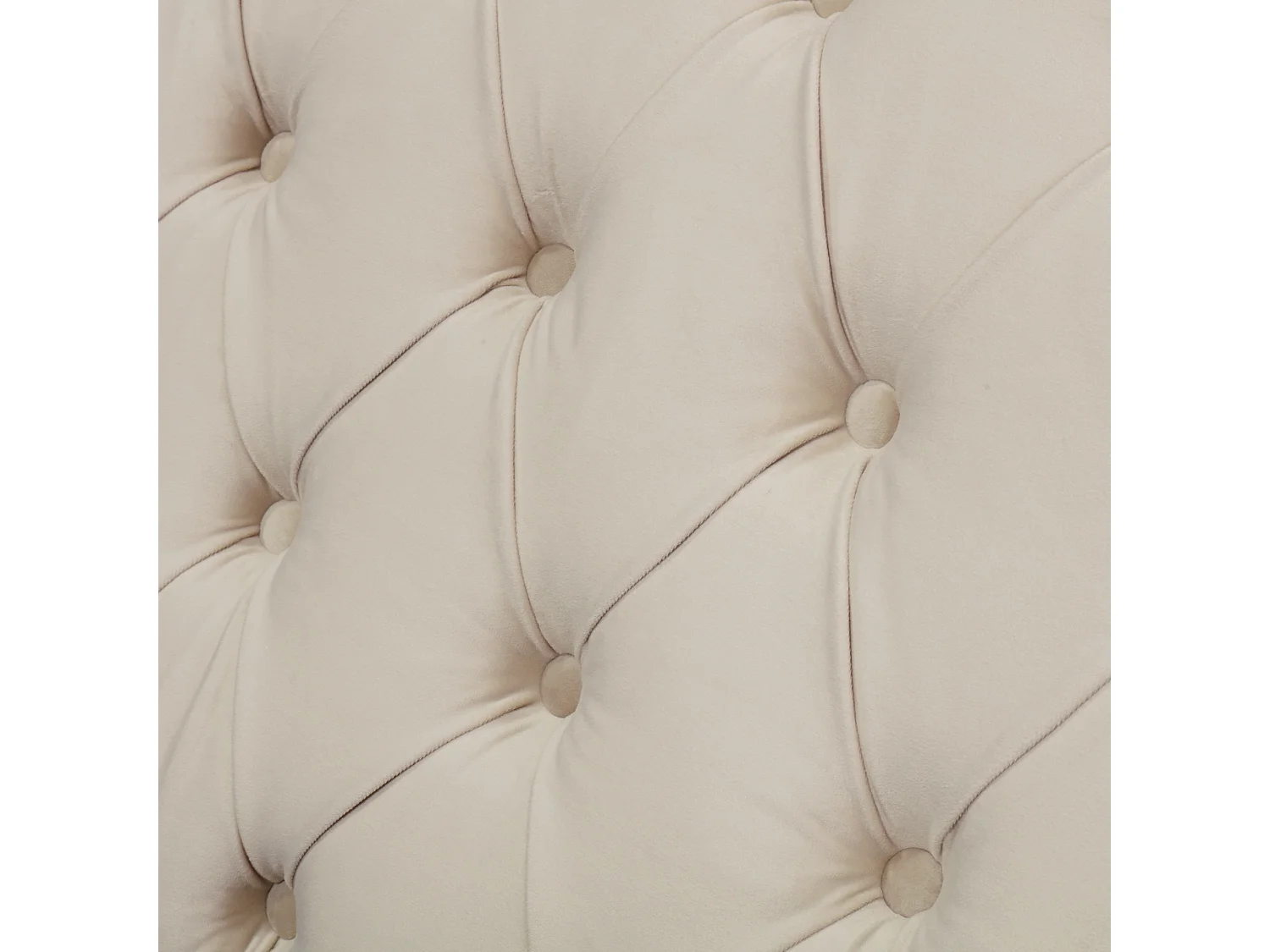 Lit coffre rembourré 160x200 cm rangement hydraulique, rangée de clous,velours, beige