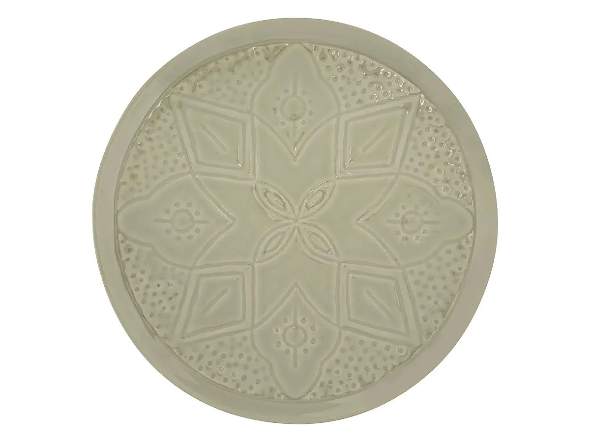Lot de 6 Assiettes Plates "Sienna" 27cm Vert Olive