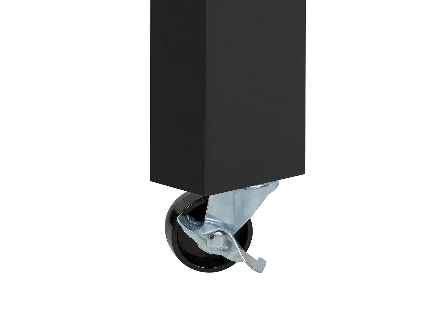 Îlot de cuisine sur roulettes avec extensible plateau, 3 tiroirs et 4 portes - Noir