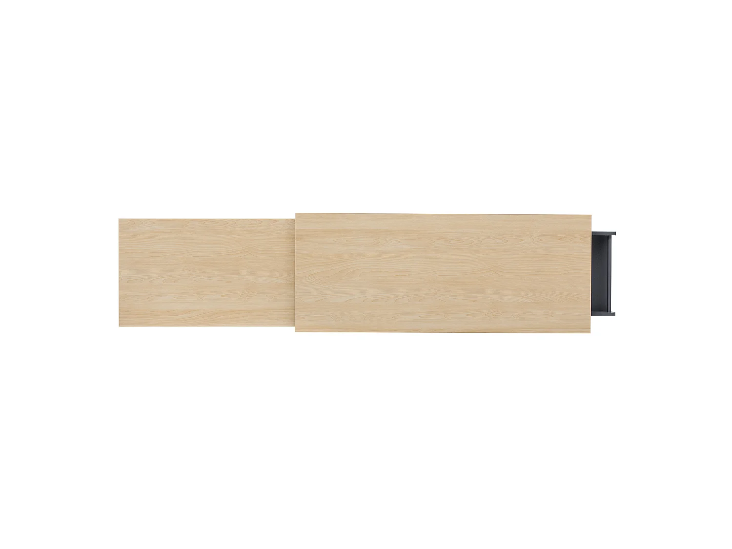 Îlot de cuisine sur roulettes avec extensible plateau, 3 tiroirs et 4 portes - Gris