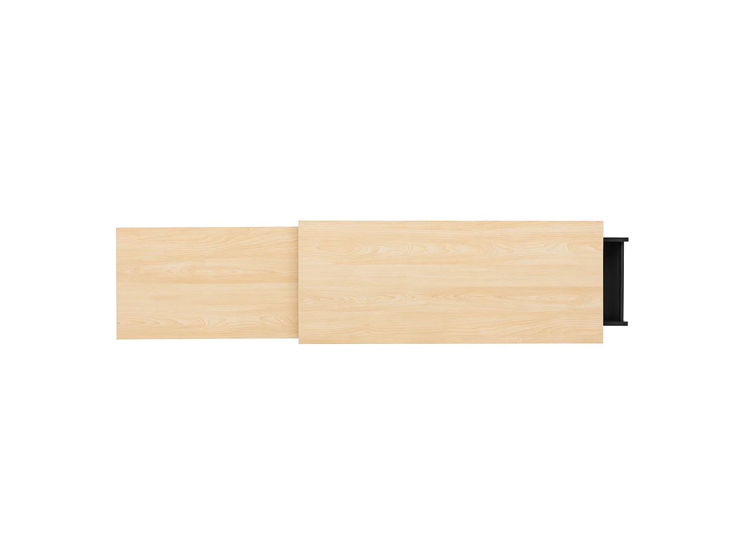Îlot de cuisine sur roulettes avec extensible plateau, 3 tiroirs et 4 portes - Blanc