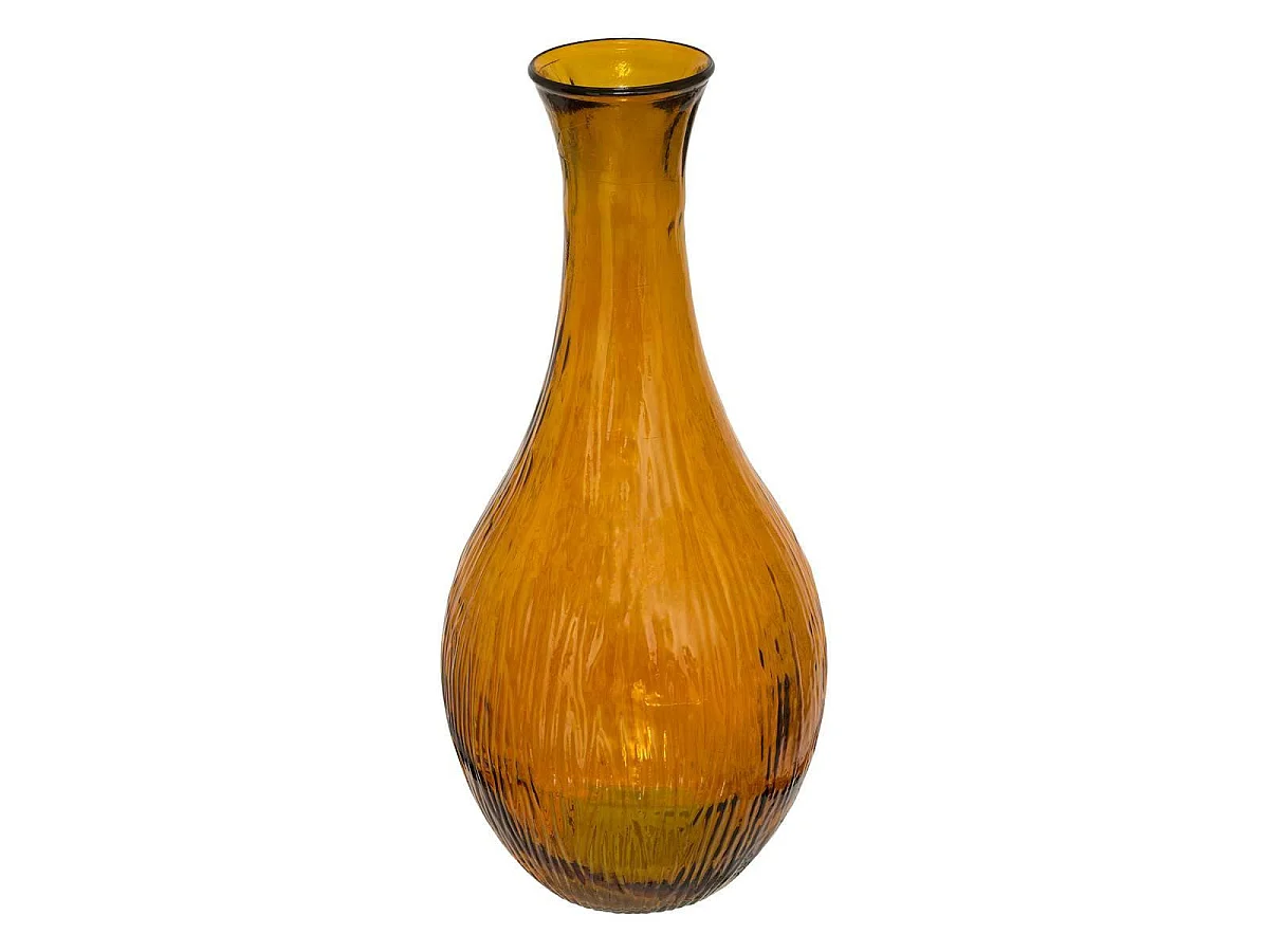 Vase en Verre Recyclé "Caria" 75cm Jaune