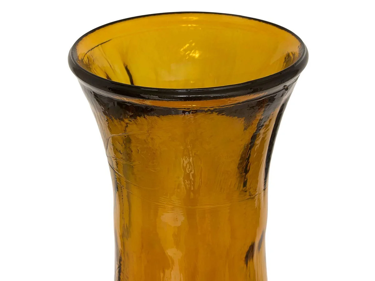 Vase en Verre Recyclé "Caria" 75cm Jaune