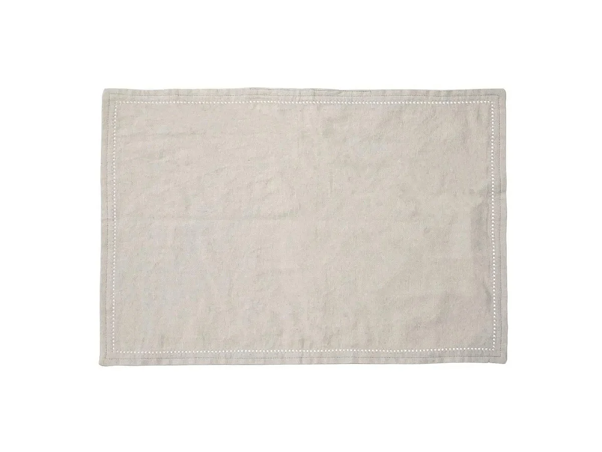 Set de Table en Lin "Elina" 30x45cm Gris